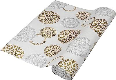 Buy Kuber Industries Flower Design PVC Wardrobe Kitchen Drawer Cupboard ...