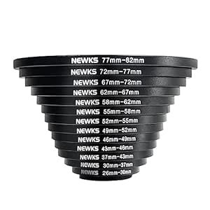 Buy Newks 13Pcs Step Up UV Filter Adapter Rings Set, Metal Adapter Ring ...