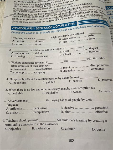 Complete the sentences - brainly.com