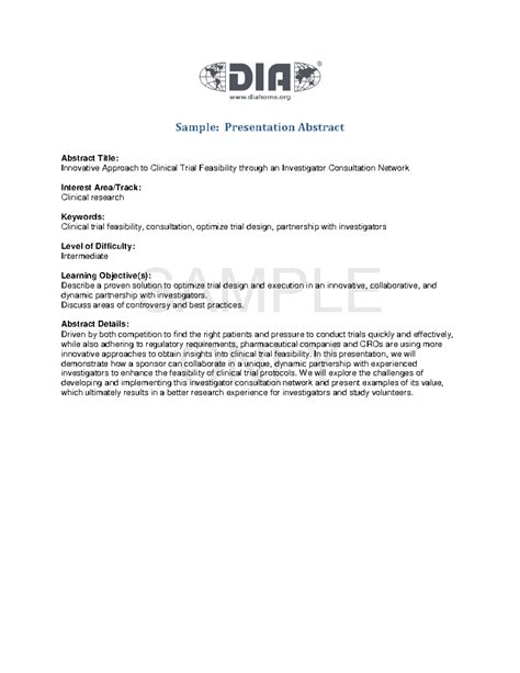 Presentation Abstract Sample 的图像结果