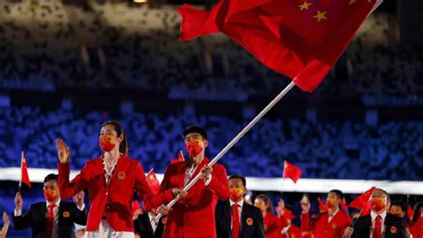 排面！奥运会官方欢迎中国代表团入场 期待6个月后相聚北京冬奥会_东京