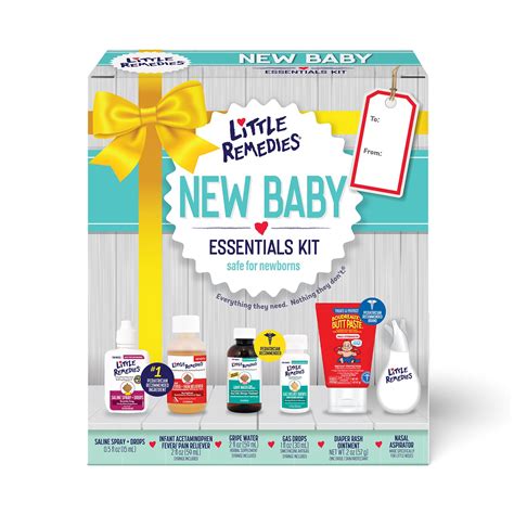 Little Remedies, New Baby Essentials Kit, 6 Newborn Essentials, Saline ...