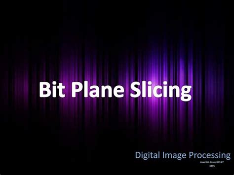 Bit Plane Slicing MATLAB 的图像结果