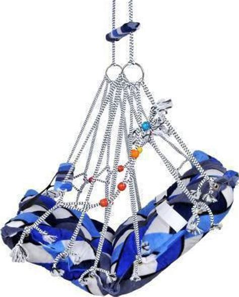 Samarpan Foldable Washable Comfortable Cotton Swing Jhula For Kids with ...