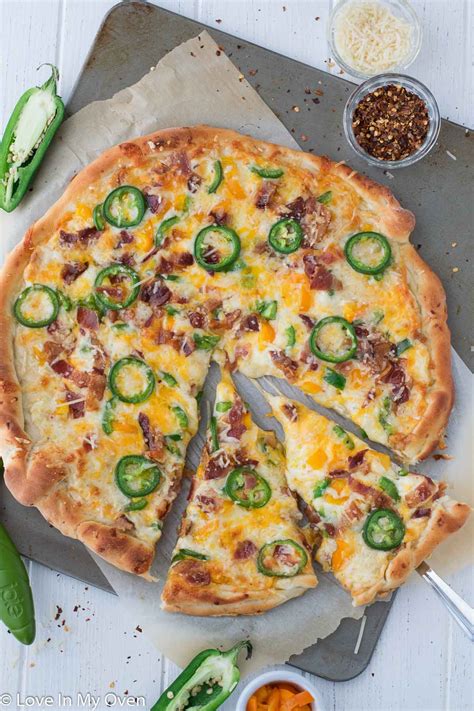 Jalapeno Popper Pizza - Love In My Oven