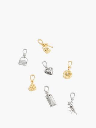 Coach Padlock and Key Charm, Gold
