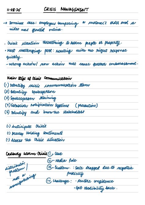Crisis Management Strategies: Case Studies & Key Insights (11.08.25 ...