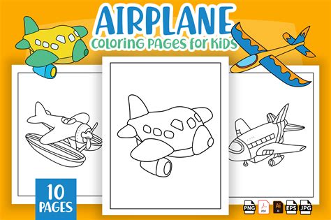 Airplane Coloring Kit