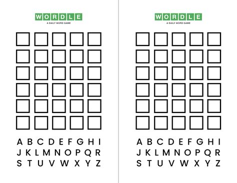 Image result for Wordle Template