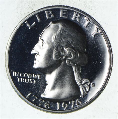 1776-1976 Washington Silver Bicentennial Quarter - 40% Silver - San ...
