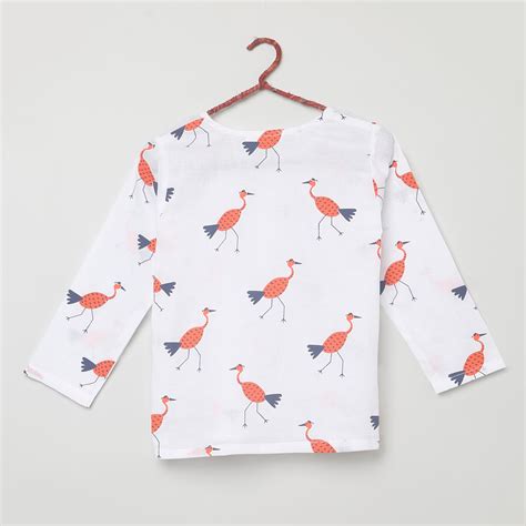 'A Siege of Cranes' Kurta Pyjama Set – The Forest Child