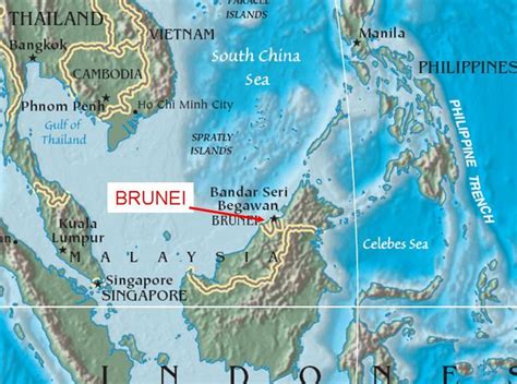 Brunei Map & Surrounding Countries: Explore Southeast Asia