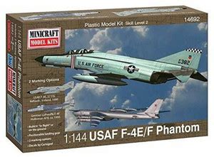Minicraft F-4E Phantom ADC/RAF Model Kit 1/144 Scale - F-4E Phantom ADC ...