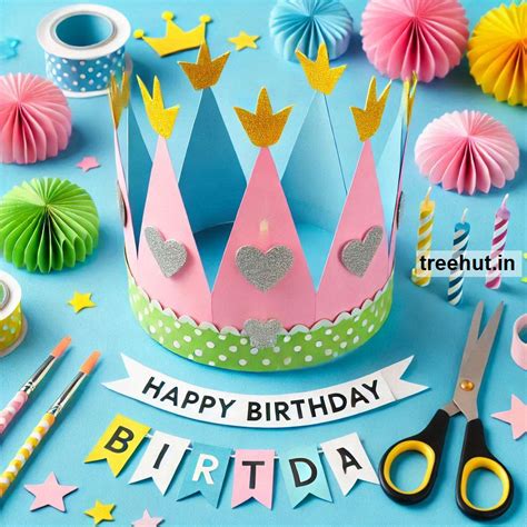 Birthday Crown Paper Craft Ideas, Classroom Activities