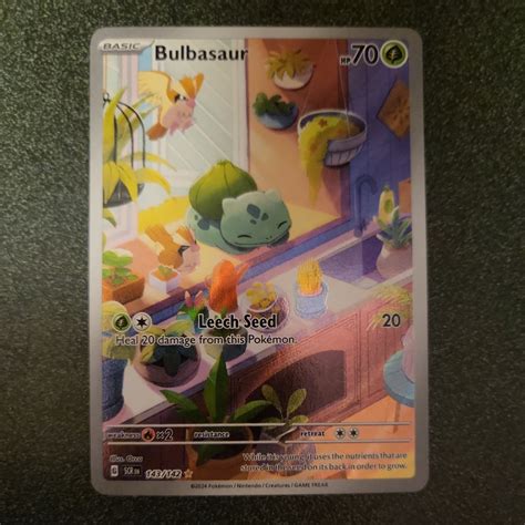 Bulbasaur 2024 Scarlet & Violet: Stellar Crown #143/142 Illustration ...