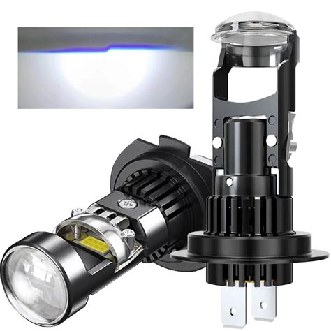 CHOPDARK H7 LED Bulb Mini Projector Lens for Left-Hand Drive Low Beam ...