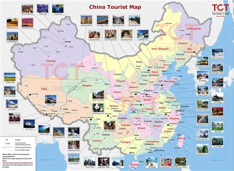 China Tourist Map, Tourist Map of China, China Travel Map