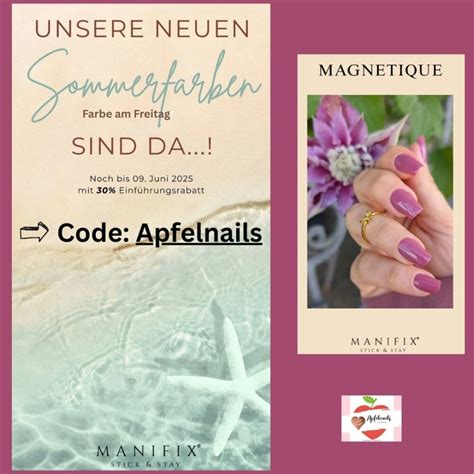Entdecke die Manifix Sommerfarbe Magnetique als UV Nagelfolie – Einfach ...