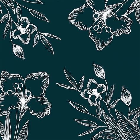 Pattern plants and herbs isolated icon | Premium Vector