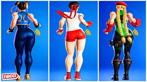 Fortnite Chun Li Vs Sakura Gym Vs Cammy Party Hips 1 Hour Version! 🍑😘 ...