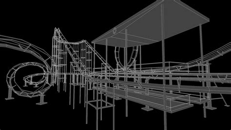 Roller coaster 3D Model $19 - .blend .obj .fbx .stl - Free3D