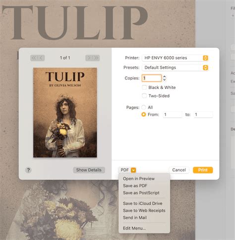 Print to PDF 的图像结果