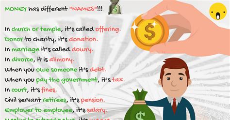 Money Synonym: 30+ Common Forms of Money in English - ESLBUZZ