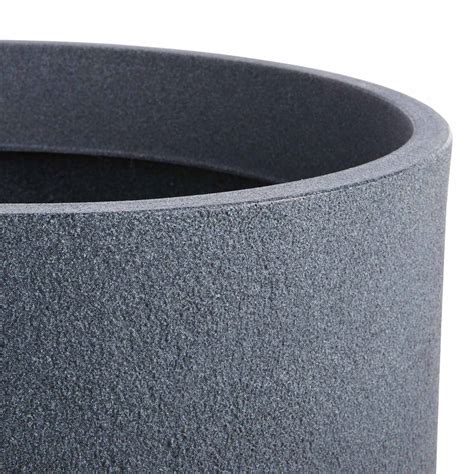 Japi Charcoal Grey Rustic Cask Outdoor Planter, Large | At Home