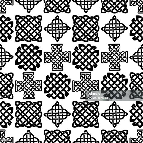 Celtic Knot Seamless Pattern Stock Illustration - Download Image Now ...