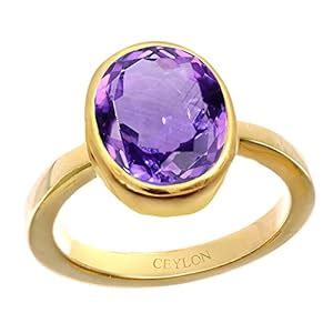 Ceylon Gems Certified Amethyst Katela 5.5cts or 6.25ratti Panchdhatu ...