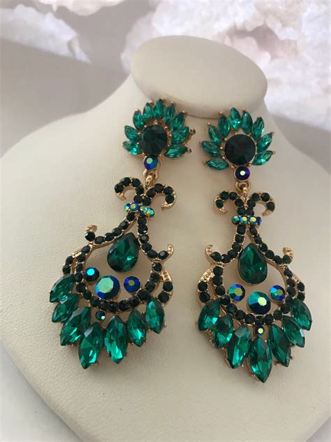 Emerald Green Dress Earrings at Brooke Plume blog