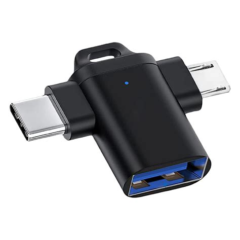 TROXXON CX5 2 in 1 OTG Adapter l Type C & Micro OTG Male to USB A 3.0 ...