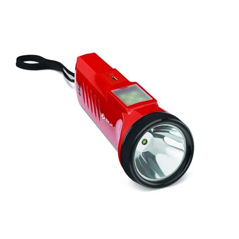 Bajaj Raftaar Duo Rechargeable LED Torch | Red – Rasoi Shop