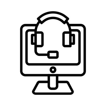 Customer Service Line Drawing Icon 的图像结果