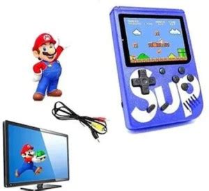 SUP GAME 400 in1 Retro Handheld Game Box with TV output Mario (Blue ...