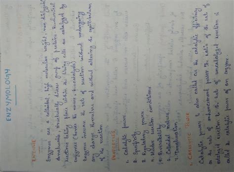 Enzymology - It is a note about the introduction and classification of ...