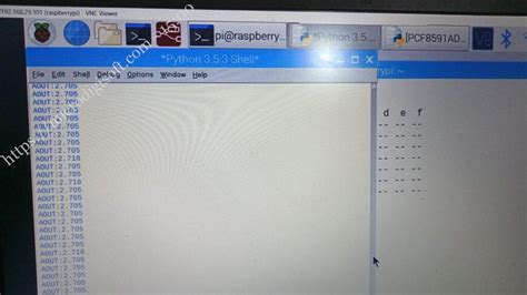 Raspberry Pi PCF8591 的图像结果