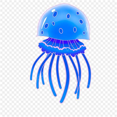 Cartoon Jellyfish Clipart Black