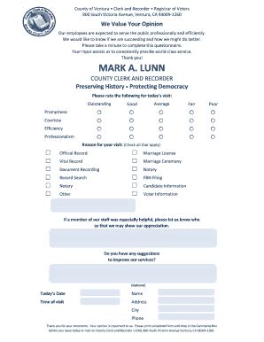 Fillable Online recorder countyofventura MARK A LUNN - County Clerk and ...