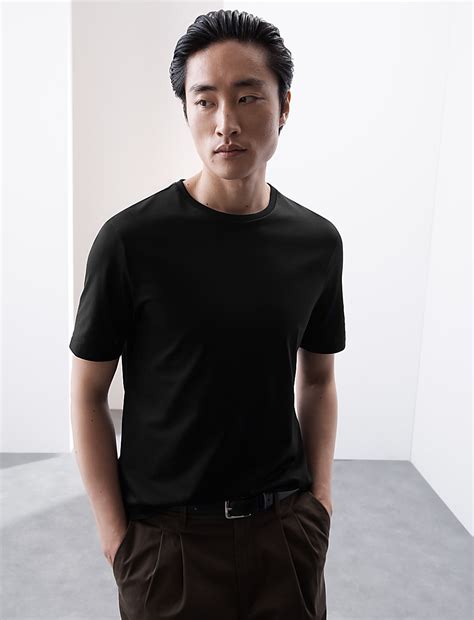 Buy Pure Supima® Cotton Crew Neck T-shirt at Marks & Spencer