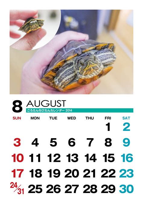 【カレンダー】2014年8月