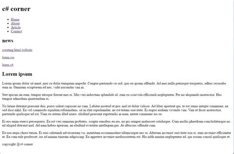 Image result for Create below Layout Using HTML