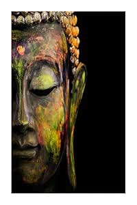 HK PRINTS God Buddha Religious Wall Poster for Room (12x18 Inch, 300 ...