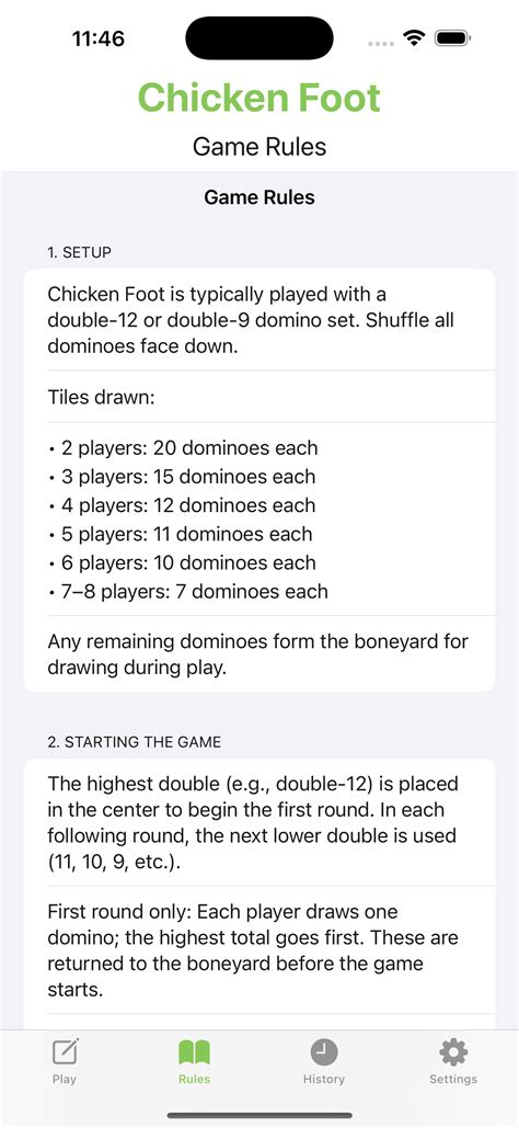 Chicken Foot Rules (2026 Guide) - How To Play, Setup & Score