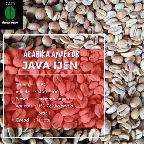 Promo green bean / biji kopi arabika - ijen anaerob - natural 1kg ...