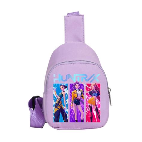 Cartoon Kpop Demon Hunters Chest Bag Gift Trendy Crossbody Bag Casual ...