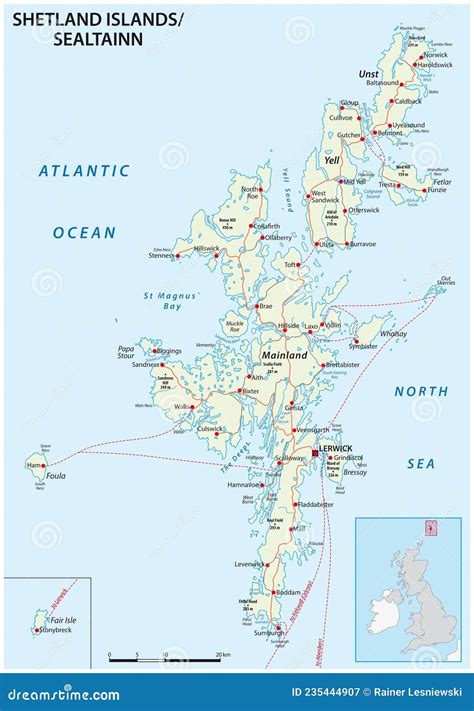 Shetland Islands Map With Flag Stock Photography | CartoonDealer.com ...