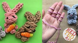 Image result for Log Haired Yarn Bunny