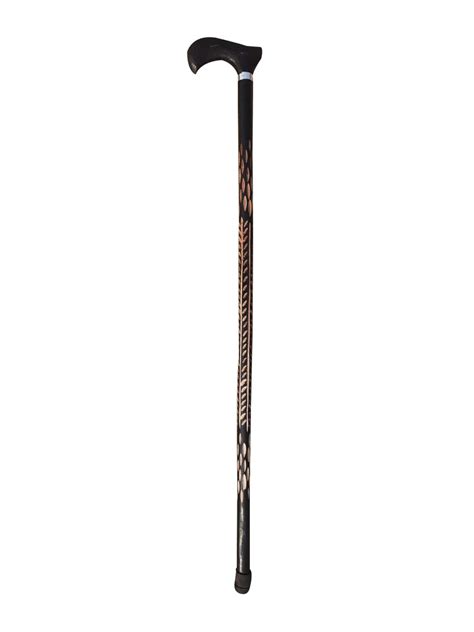 National Handicrafts Wood Hand Stick, Standard, Brown : Amazon.in ...