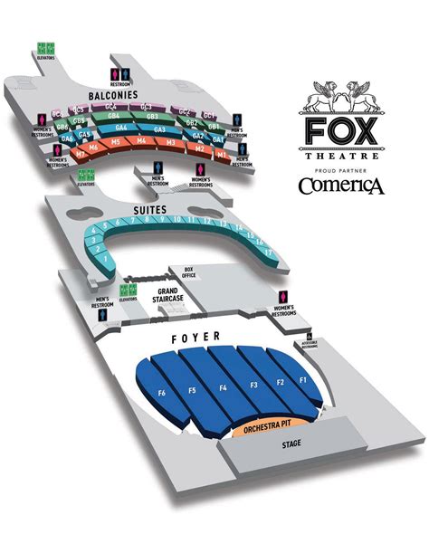 Detroit Fox Theater Floor Plan